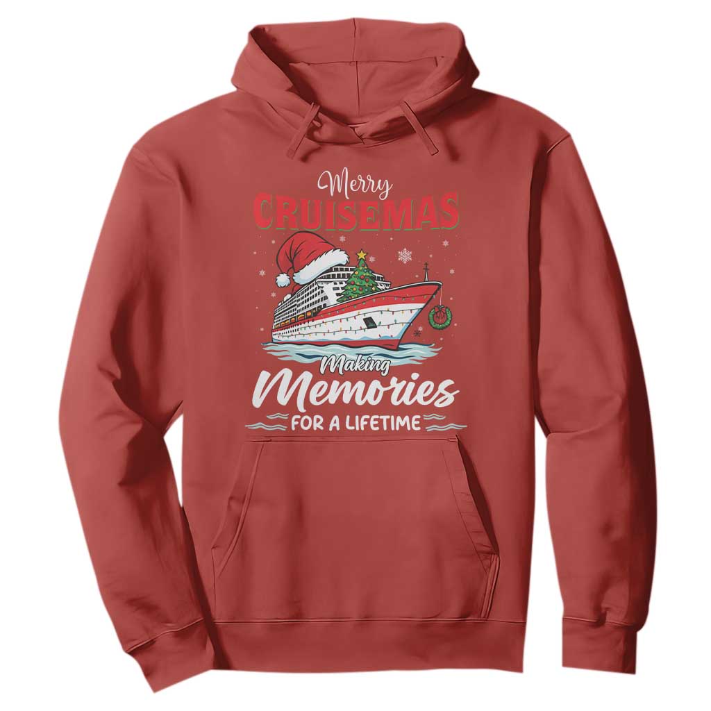 Christmas Cruise Hoodie Merry Cruisemas Making Memories For A Life Time TS14 Red Print Your Wear