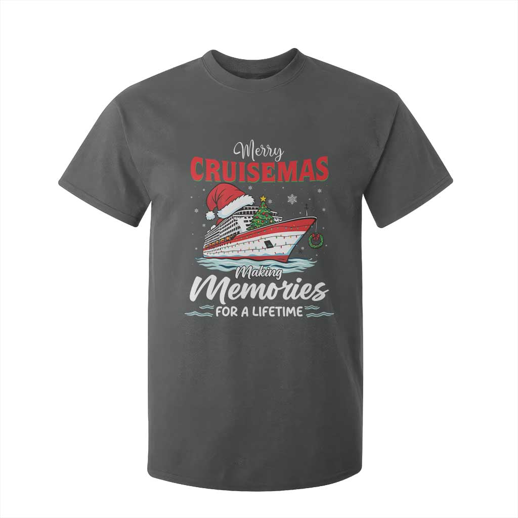 Christmas Cruise T Shirt For Kid Merry Cruisemas Making Memories For A Life Time TS14 Dark Heather Print Your Wear