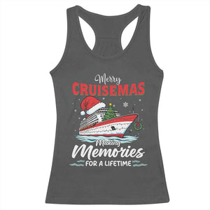 Christmas Cruise Racerback Tank Top Merry Cruisemas Making Memories For A Life Time TS14 Dark Heather Print Your Wear