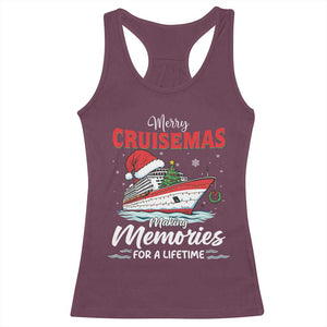 Christmas Cruise Racerback Tank Top Merry Cruisemas Making Memories For A Life Time TS14 Maroon Print Your Wear