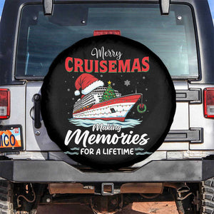 Christmas Cruise Spare Tire Cover Merry Cruisemas Making Memories For A Life Time TS14 No hole Black Print Your Wear