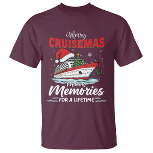 Christmas Cruise T Shirt Merry Cruisemas Making Memories For A Life Time TS14 Maroon Print Your Wear