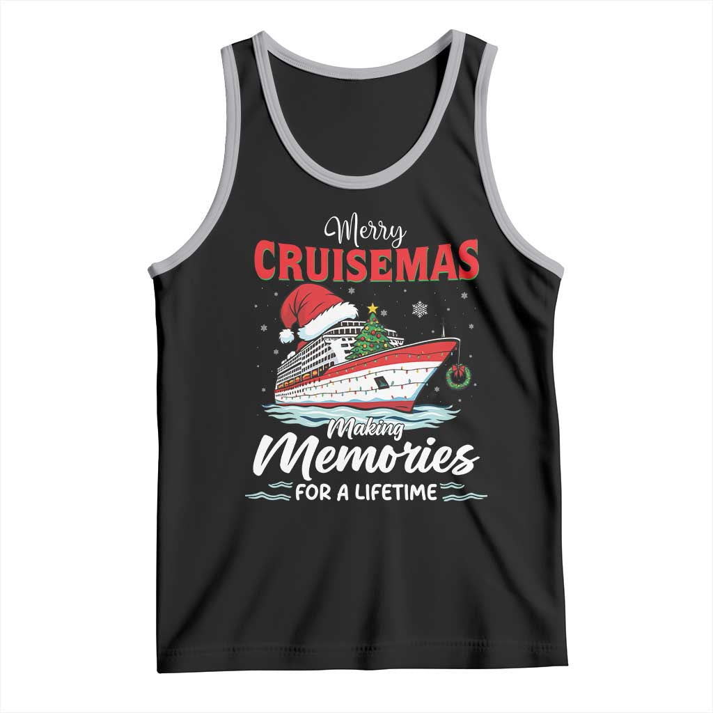 Christmas Cruise Tank Top Merry Cruisemas Making Memories For A Life Time TS14 Black Athletic Heather Print Your Wear