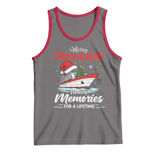 Christmas Cruise Tank Top Merry Cruisemas Making Memories For A Life Time TS14 Deep Heather Red Print Your Wear