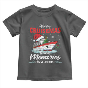 Christmas Cruise Toddler T Shirt Merry Cruisemas Making Memories For A Life Time TS14 Dark Heather Print Your Wear