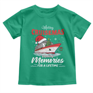 Christmas Cruise Toddler T Shirt Merry Cruisemas Making Memories For A Life Time TS14 Irish Green Print Your Wear