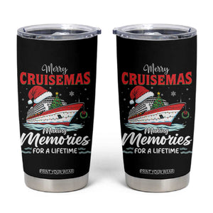 Christmas Cruise Tumbler Cup Merry Cruisemas Making Memories For A Life Time TS14 Black Print Your Wear