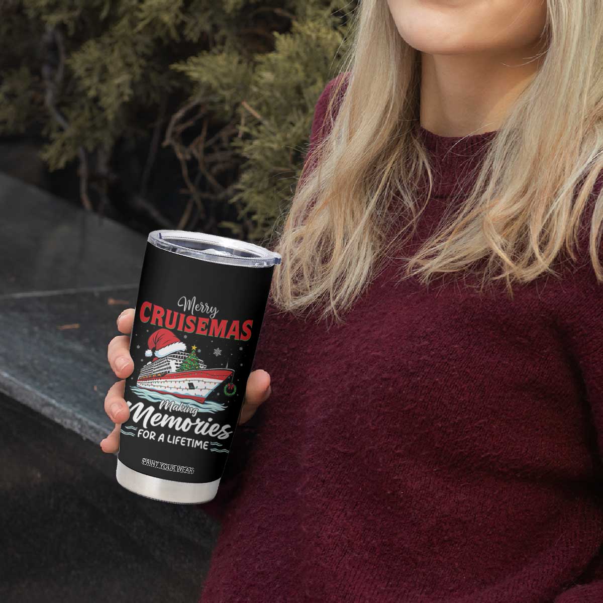 Christmas Cruise Tumbler Cup Merry Cruisemas Making Memories For A Life Time TS14 Print Your Wear