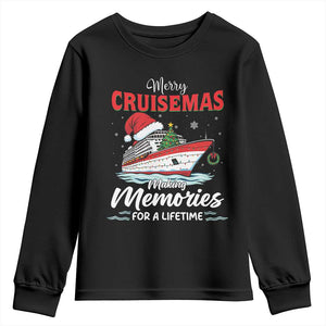 Christmas Cruise Youth Sweatshirt Merry Cruisemas Making Memories For A Life Time TS14 Black Print Your Wear