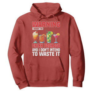 Funny Cruise Ship Hoodie Warning I Bought The Drink Package TS14 Red Print Your Wear
