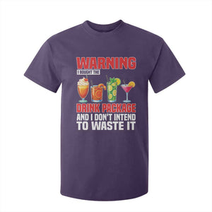 Funny Cruise Ship T Shirt For Kid Warning I Bought The Drink Package TS14 Purple Print Your Wear