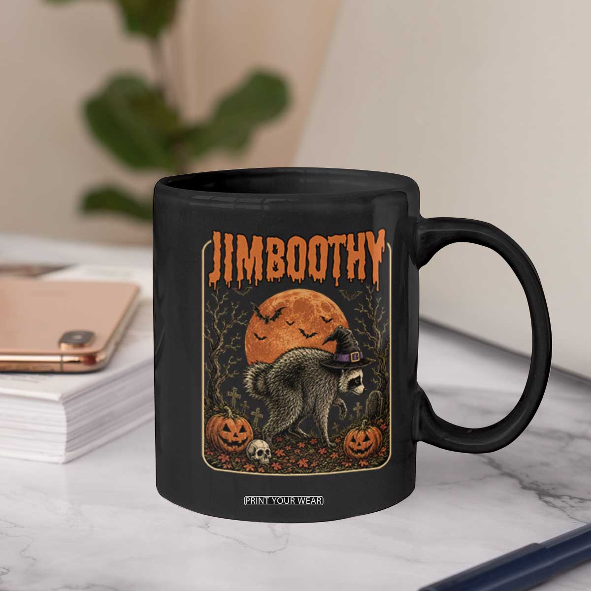 Jimothy Seattle Raccoon Halloween Coffee Mug Funny Trash Panda Meme Gift TS14 Print Your Wear