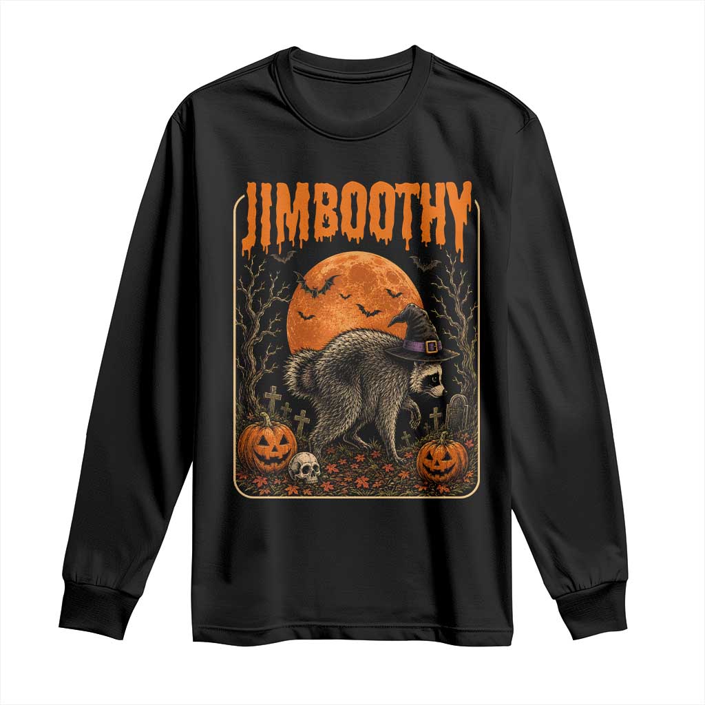 Jimothy Seattle Raccoon Halloween Long Sleeve Shirt Funny Trash Panda Meme Gift TS14 Black Print Your Wear