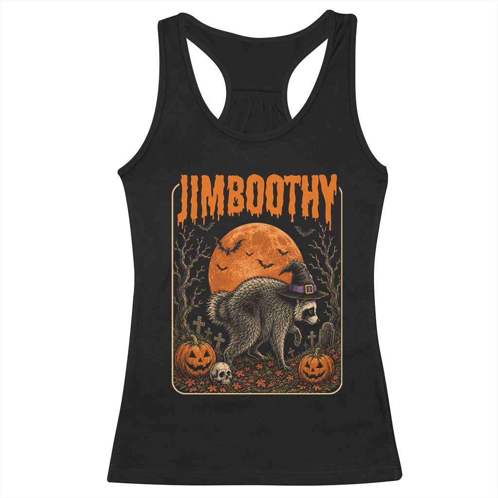 Jimothy Seattle Raccoon Halloween Racerback Tank Top Funny Trash Panda Meme Gift TS14 Black Print Your Wear