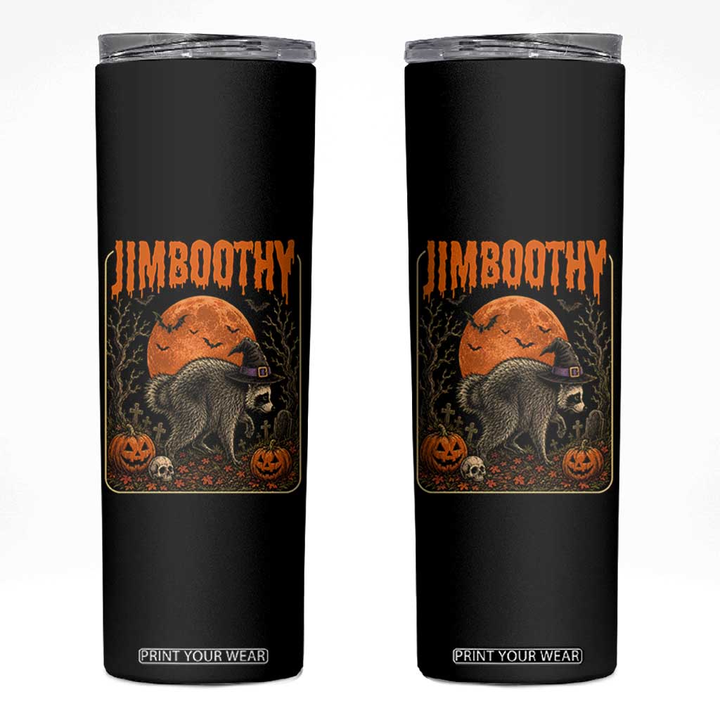 Jimothy Seattle Raccoon Halloween Skinny Tumbler Funny Trash Panda Meme Gift TS14 Black Print Your Wear