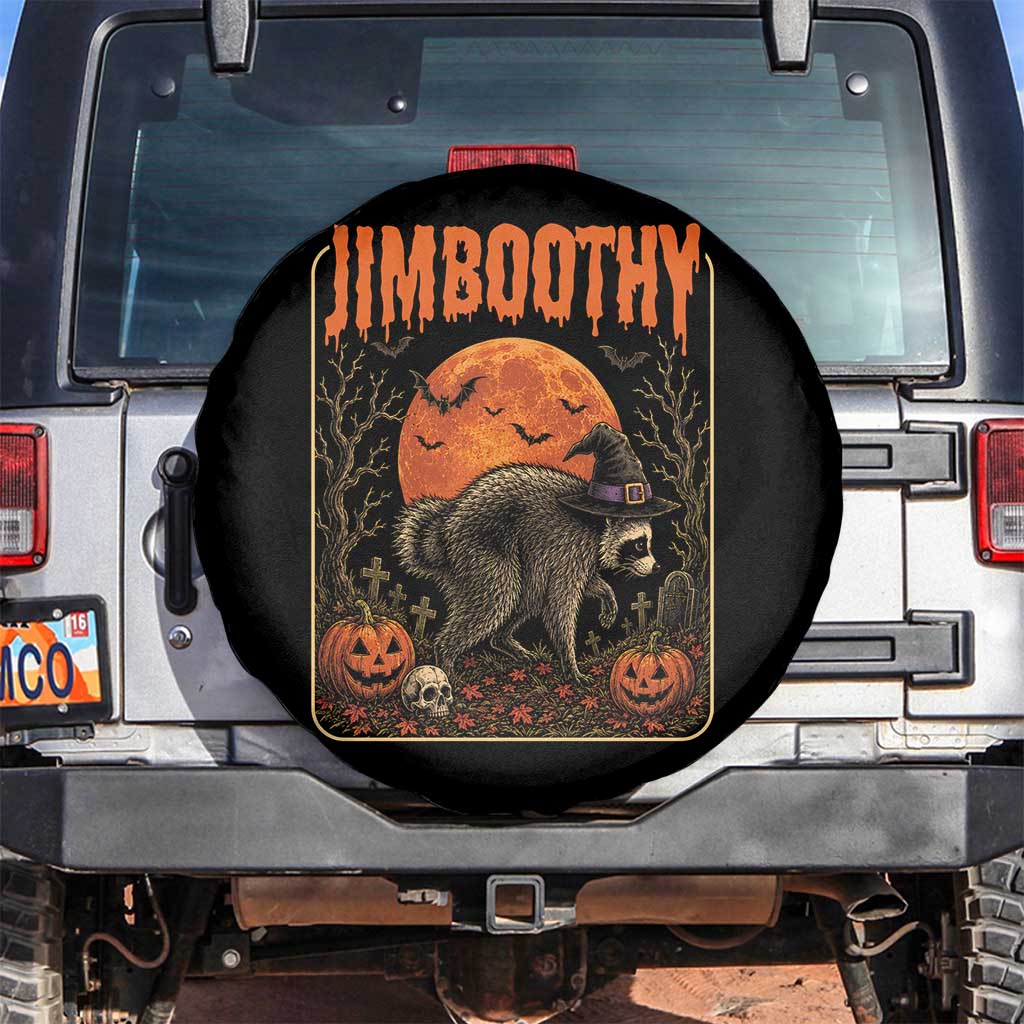 Jimothy Seattle Raccoon Halloween Spare Tire Cover Funny Trash Panda Meme Gift TS14 No hole Black Print Your Wear