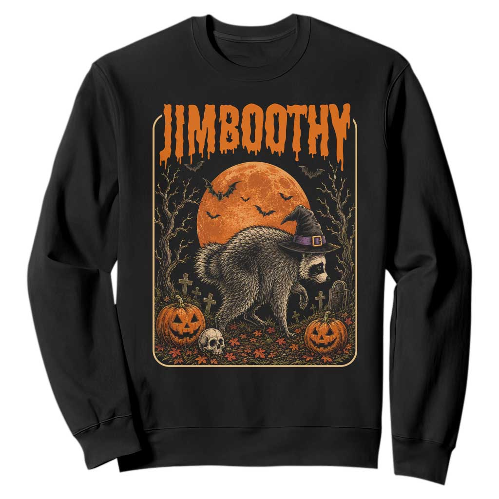 Jimothy Seattle Raccoon Halloween Sweatshirt Funny Trash Panda Meme Gift TS14 Black Print Your Wear