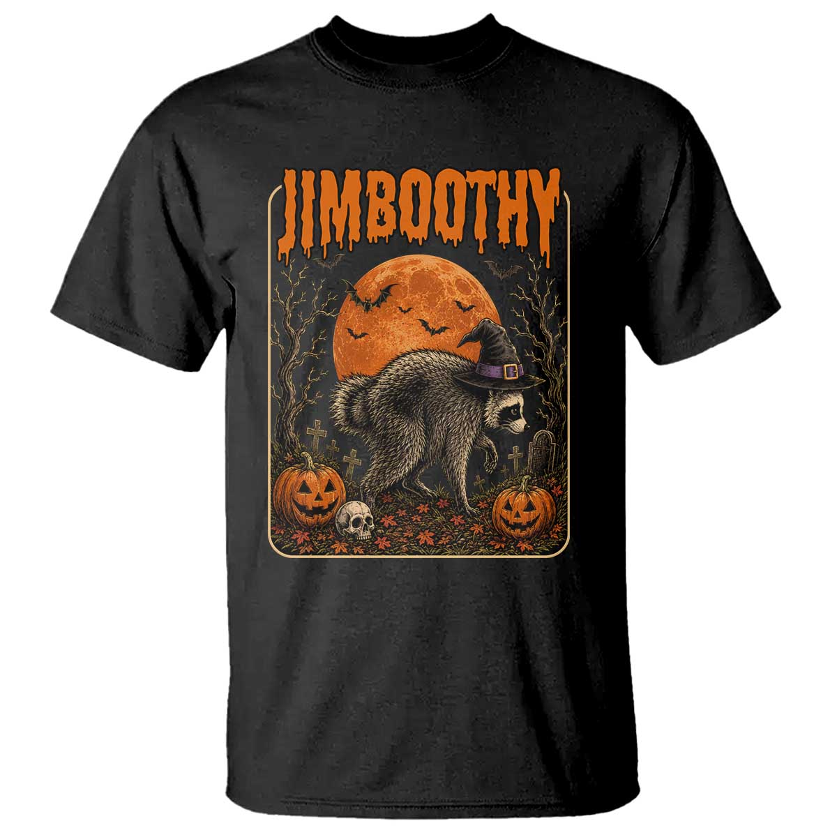 Jimothy Seattle Raccoon Halloween T Shirt Funny Trash Panda Meme Gift TS14 Black Print Your Wear