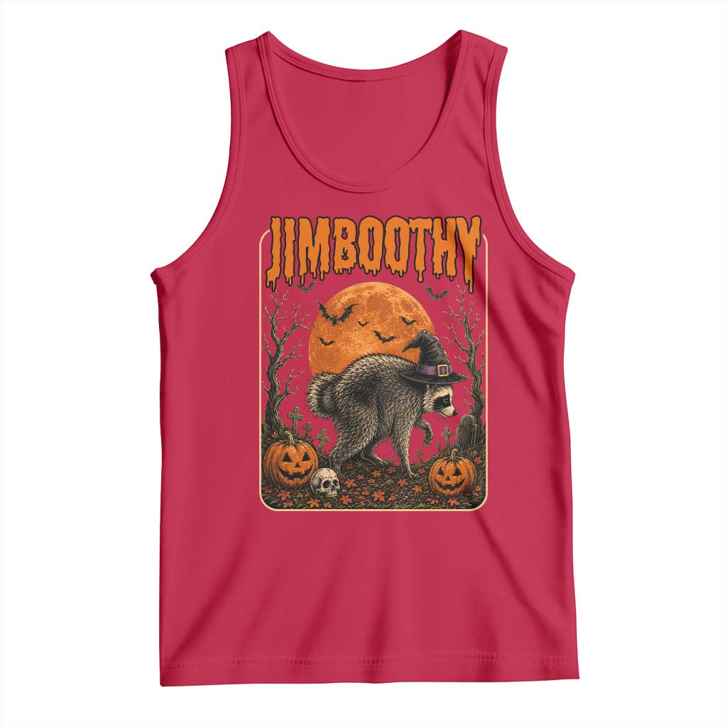 Jimothy Seattle Raccoon Halloween Tank Top Funny Trash Panda Meme Gift TS14 Red Print Your Wear