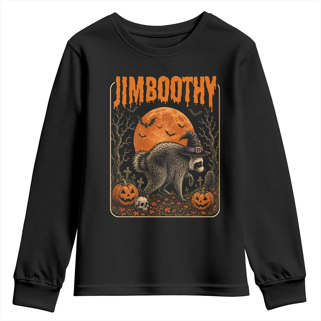 Jimothy Seattle Raccoon Halloween Youth Sweatshirt Funny Trash Panda Meme Gift TS14 Black Print Your Wear