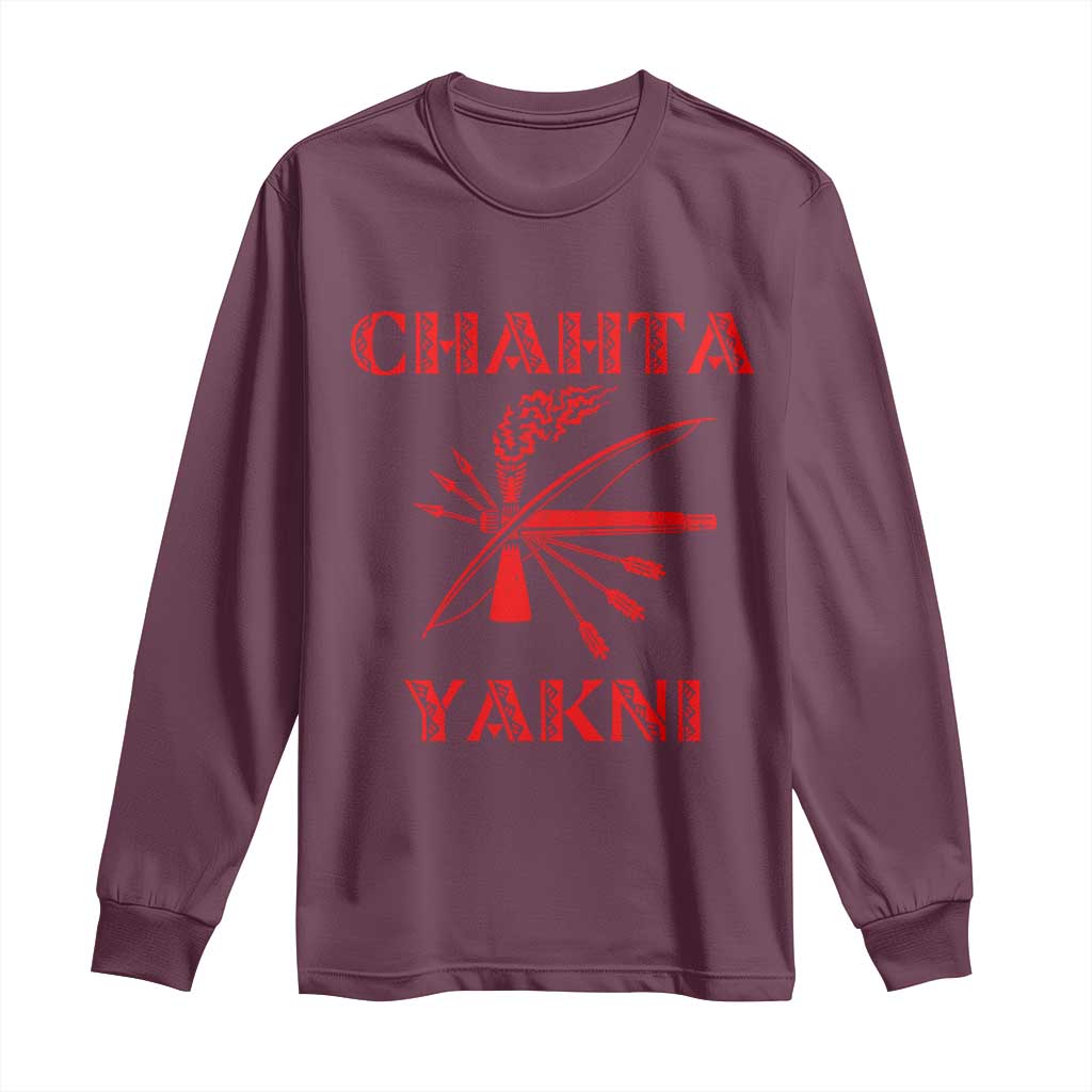Choctaw Nation Chahta Yakni Native American Long Sleeve Shirt