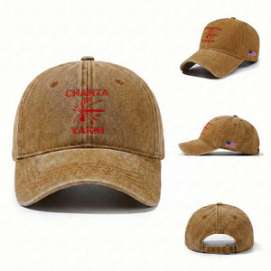 Choctaw Nation Chahta Yakni Native American Washed Cotton Baseball Cap