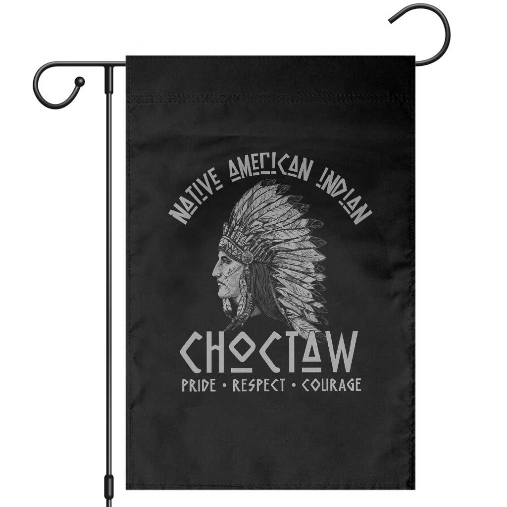 Choctaw Native American Indian Pride Indigenous Tribe Garden Flag TS14 Black Print Your Wear