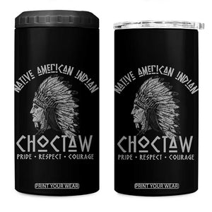 Choctaw Native American Indian Pride Indigenous Tribe 4 in 1 Can Cooler Tumbler