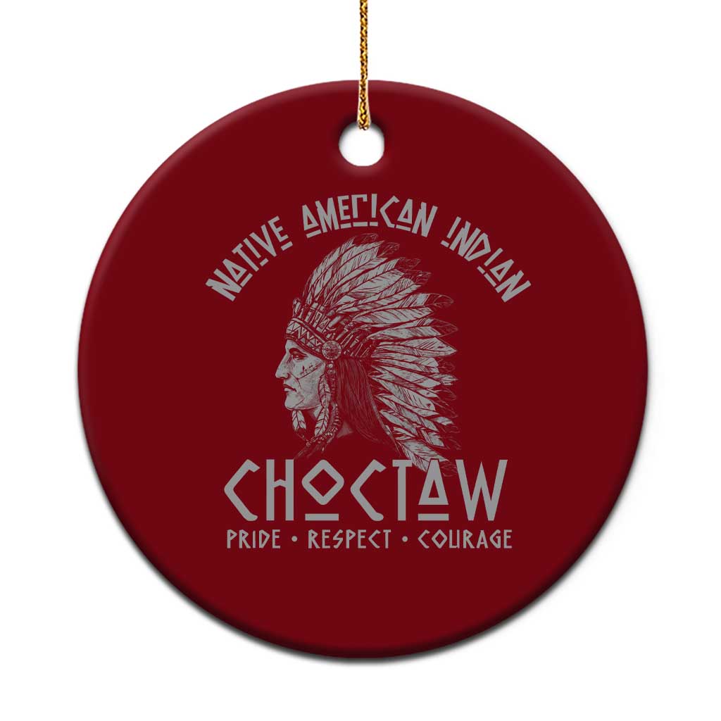Choctaw Native American Indian Pride Indigenous Tribe Ceramic Ornament