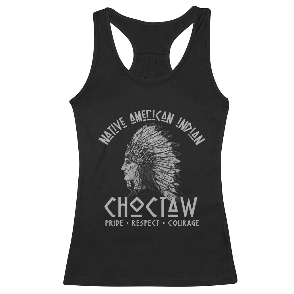 Choctaw Native American Indian Pride Indigenous Tribe Racerback Tank Top