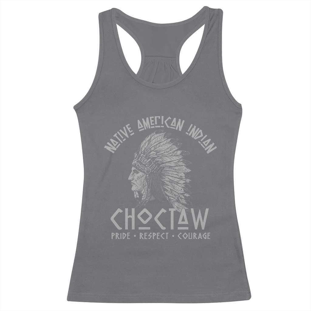Choctaw Native American Indian Pride Indigenous Tribe Racerback Tank Top