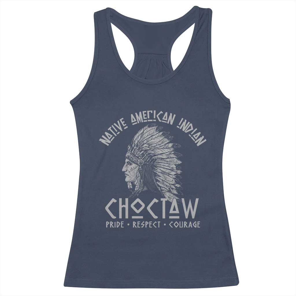 Choctaw Native American Indian Pride Indigenous Tribe Racerback Tank Top
