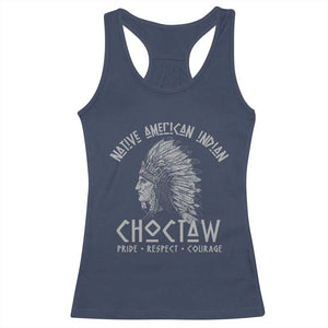 Choctaw Native American Indian Pride Indigenous Tribe Racerback Tank Top