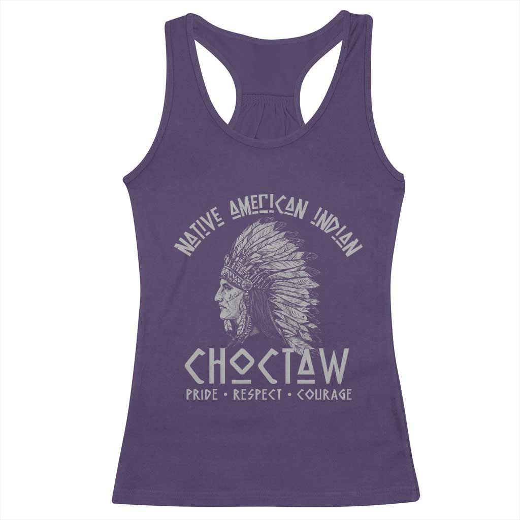 Choctaw Native American Indian Pride Indigenous Tribe Racerback Tank Top