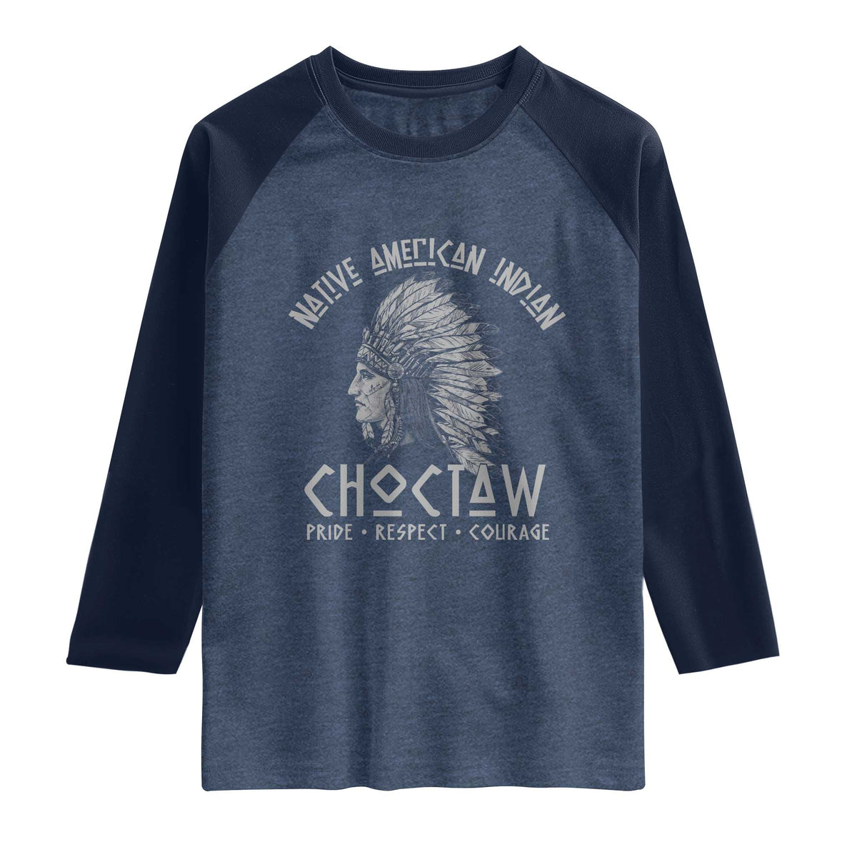 Choctaw Native American Indian Pride Indigenous Tribe Raglan Shirt