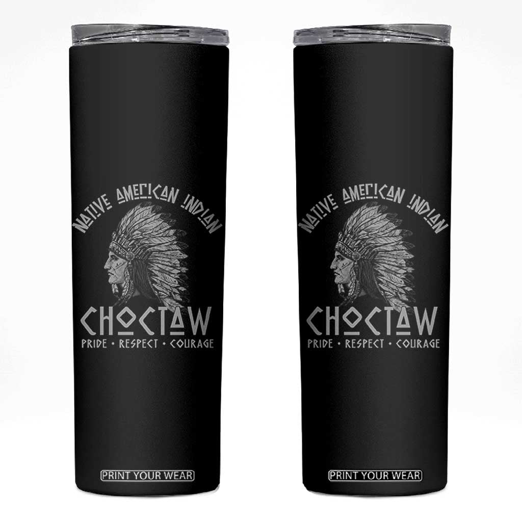 Choctaw Native American Indian Pride Indigenous Tribe Skinny Tumbler TS14 Black Print Your Wear