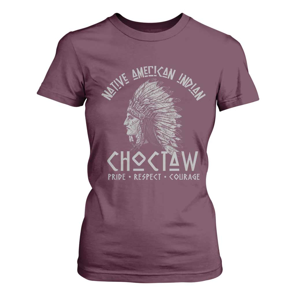 Choctaw Native American Indian Pride Indigenous Tribe T Shirt For Women