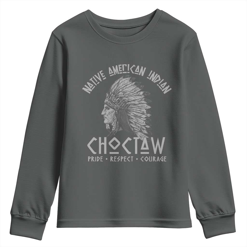 Choctaw Native American Indian Pride Indigenous Tribe Youth Sweatshirt