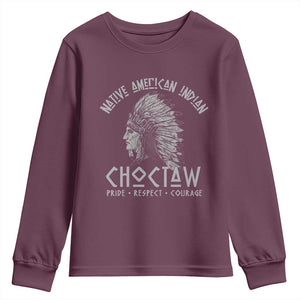Choctaw Native American Indian Pride Indigenous Tribe Youth Sweatshirt
