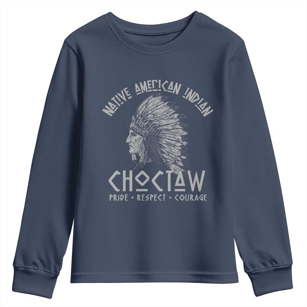 Choctaw Native American Indian Pride Indigenous Tribe Youth Sweatshirt