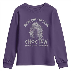 Choctaw Native American Indian Pride Indigenous Tribe Youth Sweatshirt
