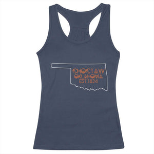 Choctaw Oklahoma OK Map Established 1834 Racerback Tank Top