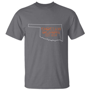 Choctaw Oklahoma OK Map Established 1834 T Shirt