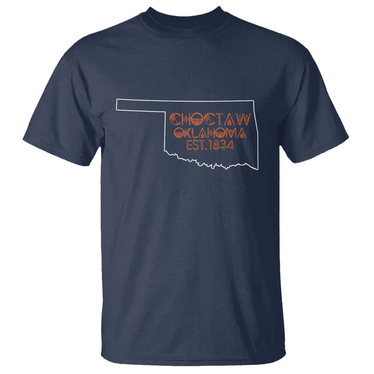Choctaw Oklahoma OK Map Established 1834 T Shirt