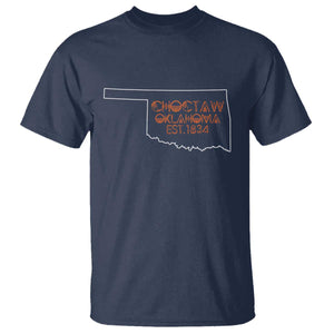 Choctaw Oklahoma OK Map Established 1834 T Shirt