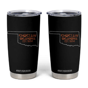 Choctaw Oklahoma OK Map Established 1834 Tumbler Cup
