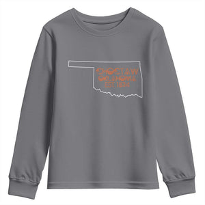 Choctaw Oklahoma OK Map Established 1834 Youth Sweatshirt
