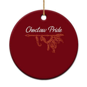 Choctaw Oklahoma OK Pride Native American Ceramic Ornament