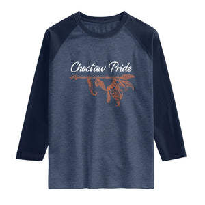 Choctaw Oklahoma OK Pride Native American Raglan Shirt