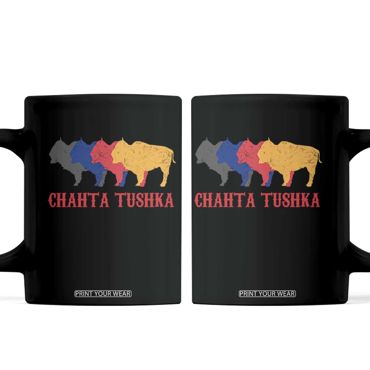 Choctaw Native American Chahta Tushka Coffee Mug TS14 Black Print Your Wear